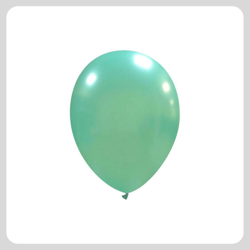 Palloncini Professionali 5'' Verde Acqua Metallizzato