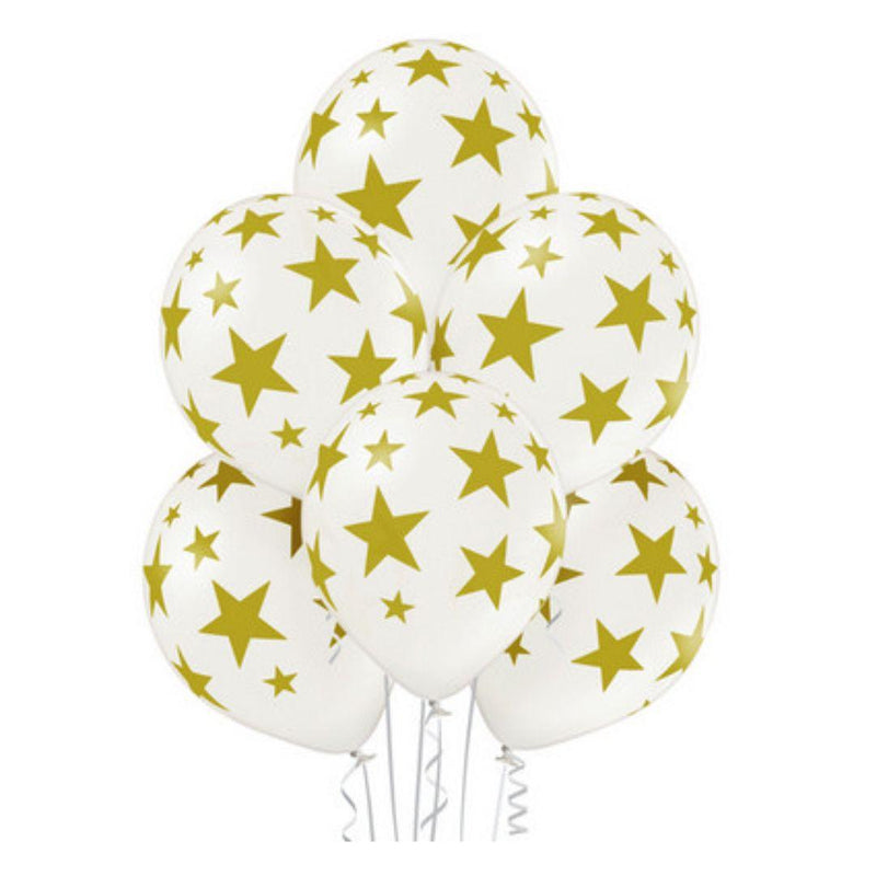 White & Star busta 6pz palloncini 12''