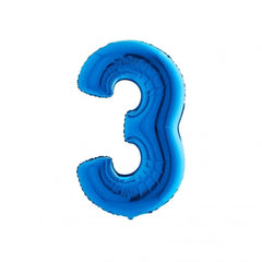 Numero 3 - 36 cm - 14'' - Vari Colori - The Colours of Balloons