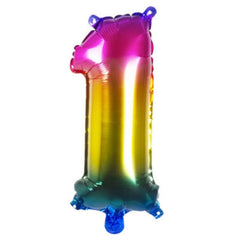 Numero 1 - 36 cm - 14'' - Vari Colori - The Colours of Balloons