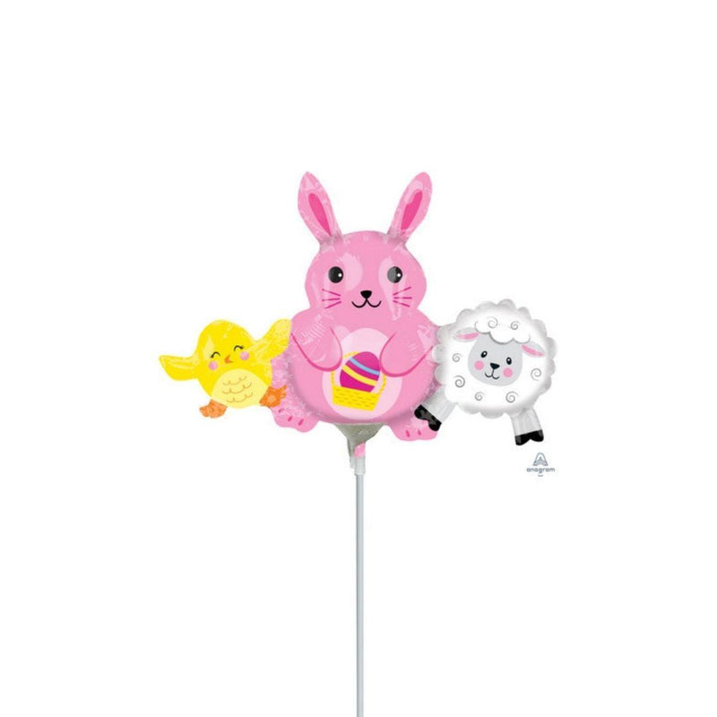 Pallone Foil Mini Shape Bunny & Friends - The Colours of Balloons