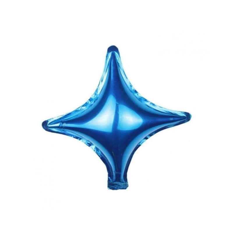 Mini Shape Mylar Starpoint 10'' Blu Liscio - The Colours of Balloons