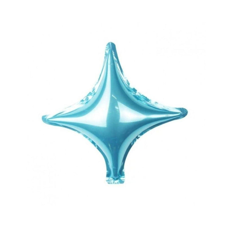 Mini Shape Mylar Starpoint 10'' Celeste Liscio - The Colours of Balloons