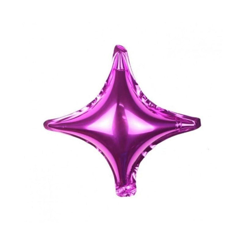 Mini Shape Mylar Starpoint 10'' Fucsia Liscio - The Colours of Balloons