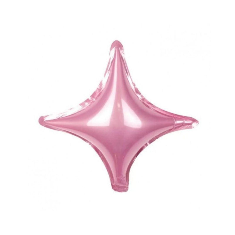 Mini Shape Mylar Starpoint 10'' Rosa Liscio - The Colours of Balloons