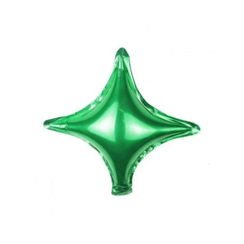 Mini Shape Mylar Starpoint 10'' Verde Liscio - The Colours of Balloons