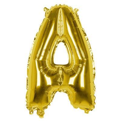 Foil Balloon Letter 'A' Oro (36 cm) - The Colours of Balloons