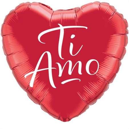 Palloncino Foil Rosso  “Ti Amo” - The Colours of Balloons