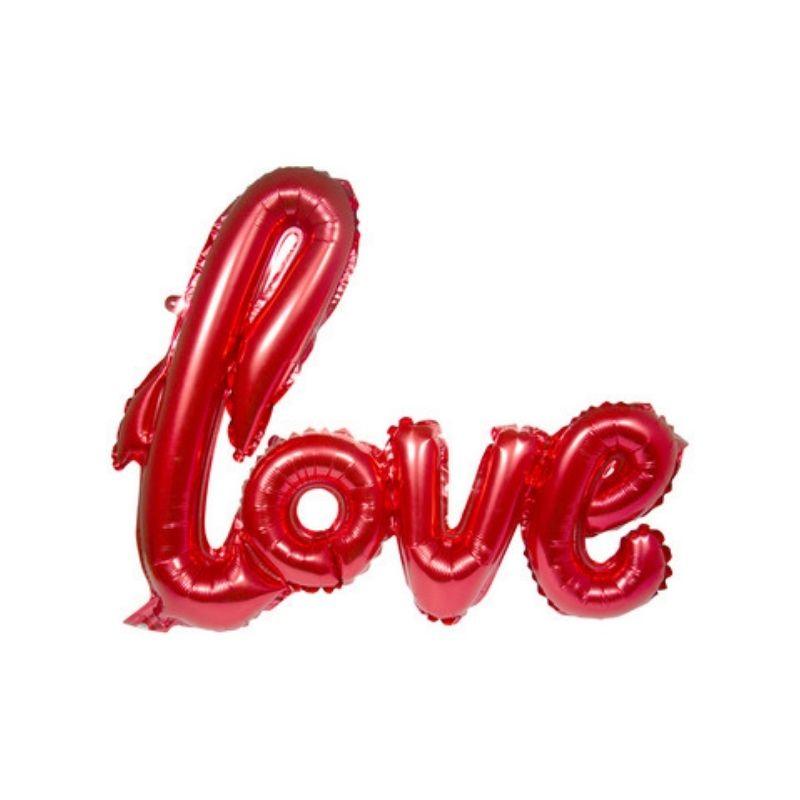 Palloncino Love Corsivo Rosso 30'' - The Colours of Balloons